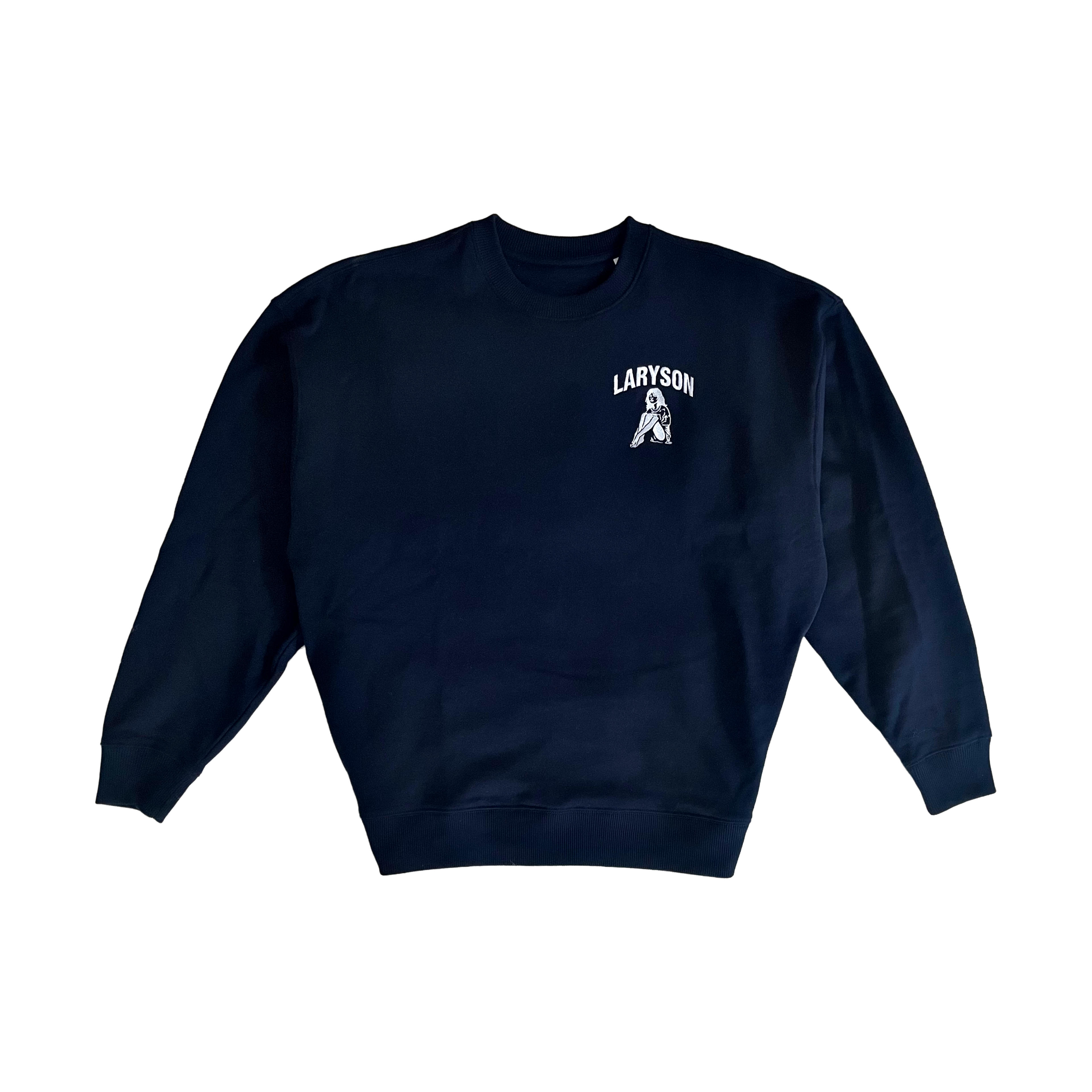 Laryson – Ocean Oversized Sweater (Navy Blue) Unisex