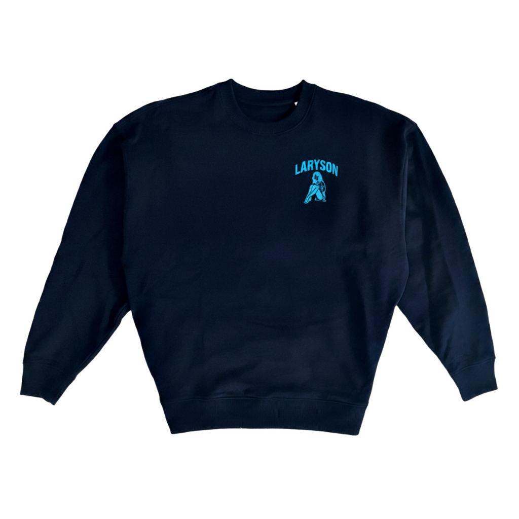 Laryson – Ocean Oversized Sweater (Navy Blue) Unisex