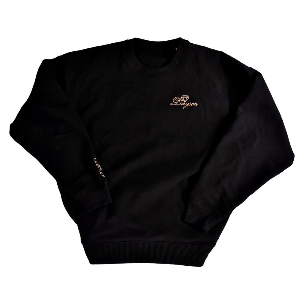 Laryson – Midnight Oversized Sweater (Black) Damen